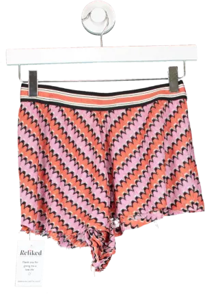 Missoni Pink Patterned Short Shorts UK 10