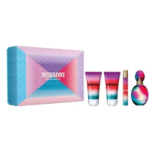 Missoni Set EDT 50ml   EDT 10ml Travel Spray   Perfumed Body Lotion 50ml   Perfumed Bath/ Shower Gel 50ml For Women