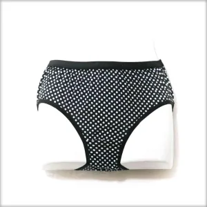 Multi Colour Dotted Panty - Black