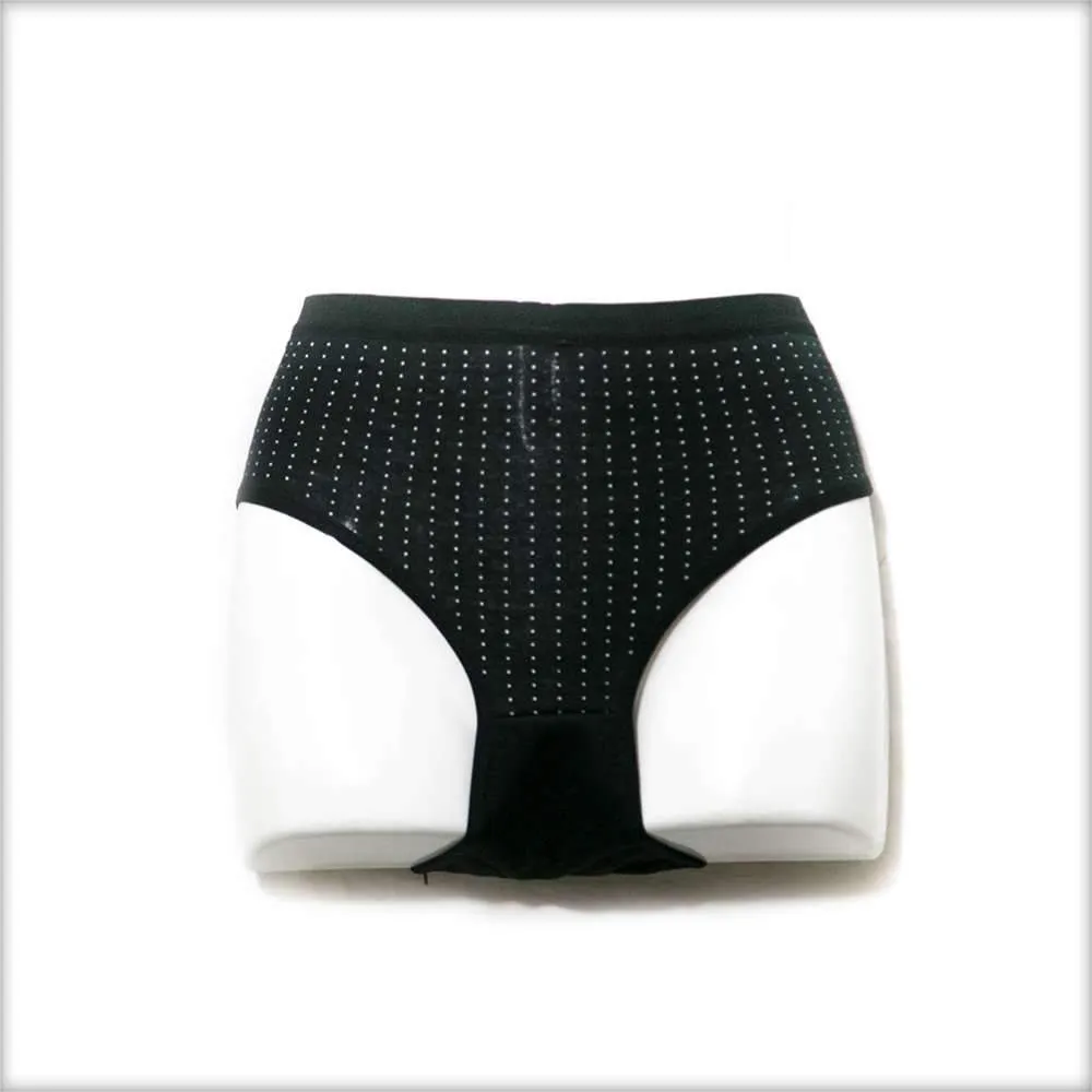 Multi Colour Dotted Panty - Black