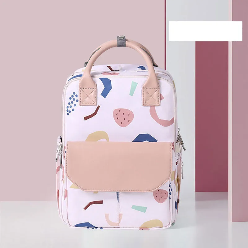 Multifunctional Waterproof Fashion Double Shoulder Mommy Bag