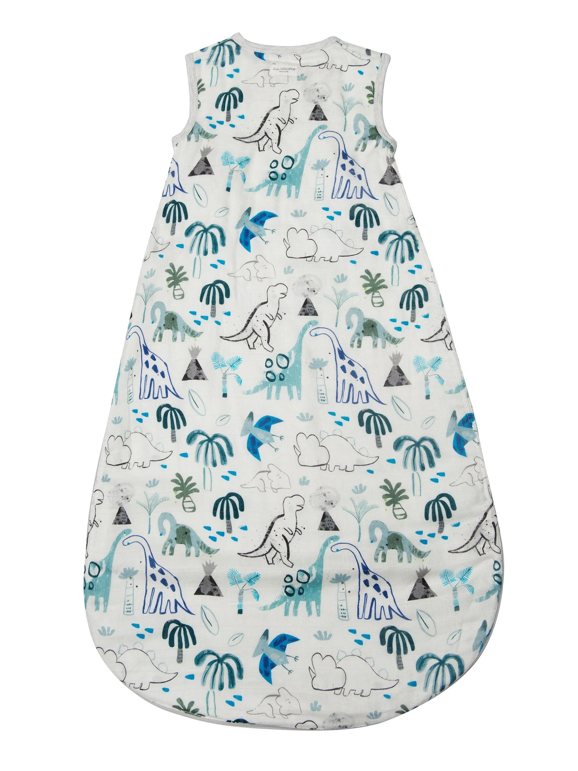 Muslin Lightweight Sleep Bag 0.5 TOG - Dinosaurs