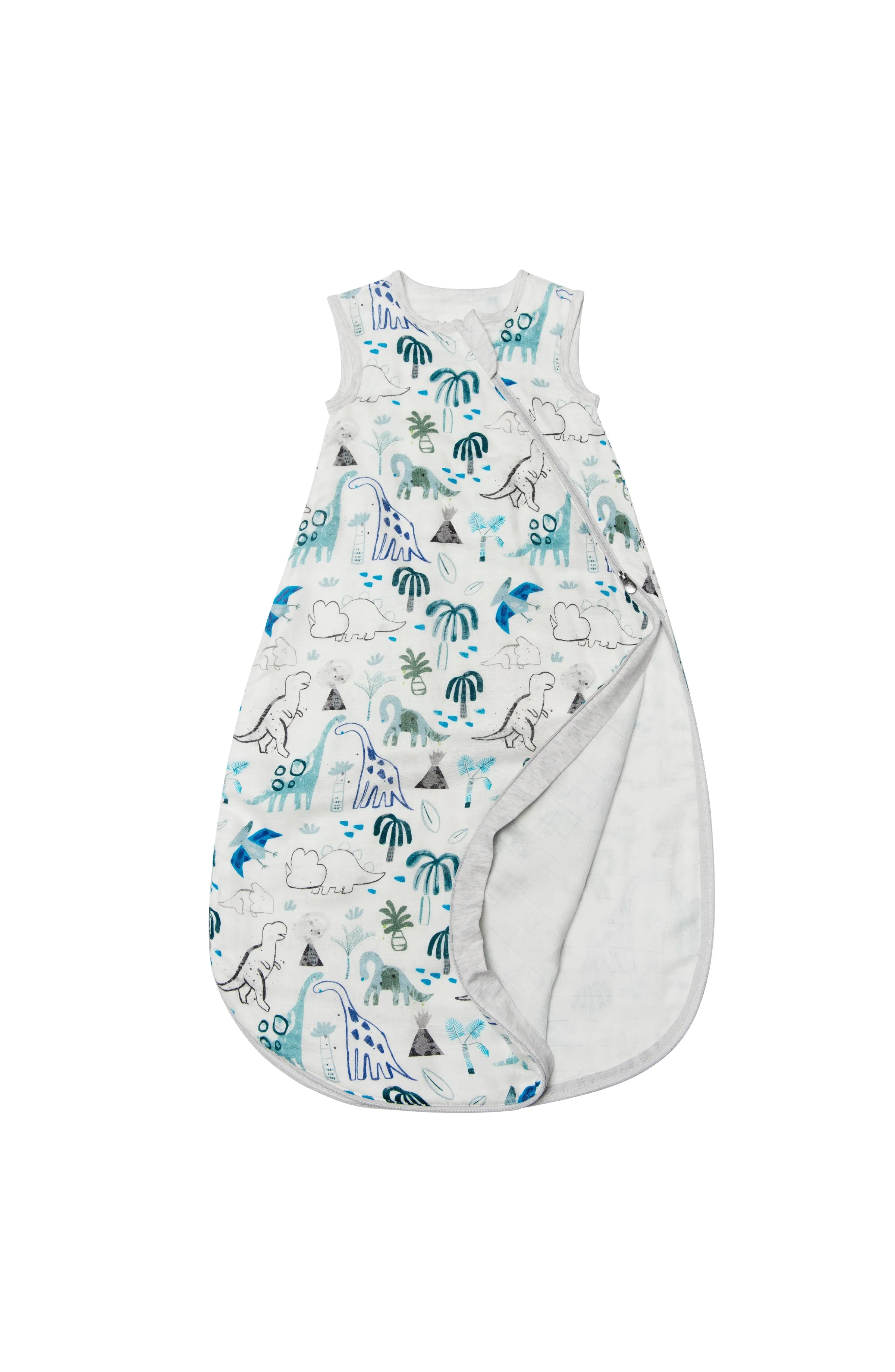 Muslin Lightweight Sleep Bag 0.5 TOG - Dinosaurs