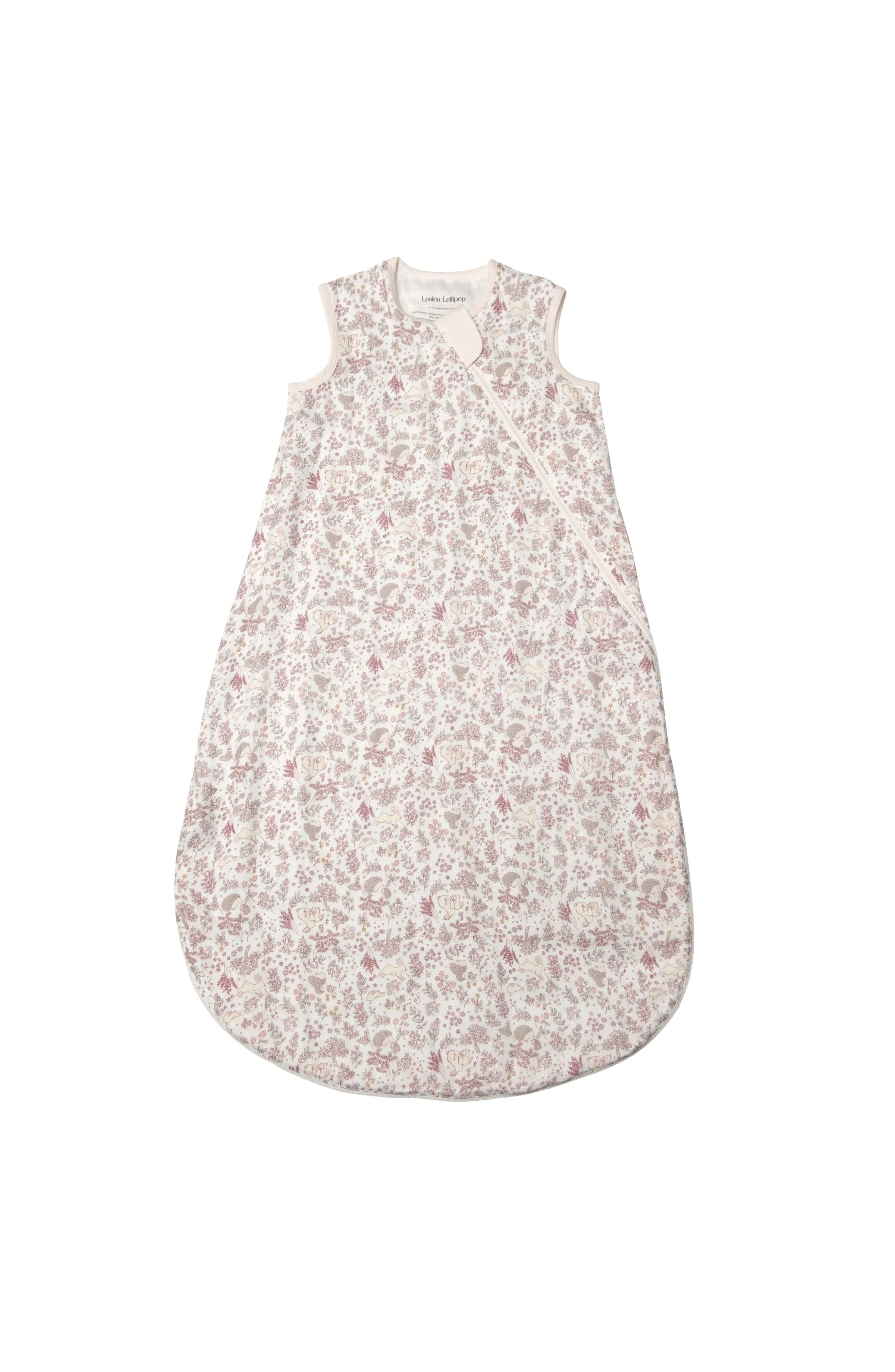 Muslin Lightweight Sleep Bag 0.5 TOG - Hedgehog Forest