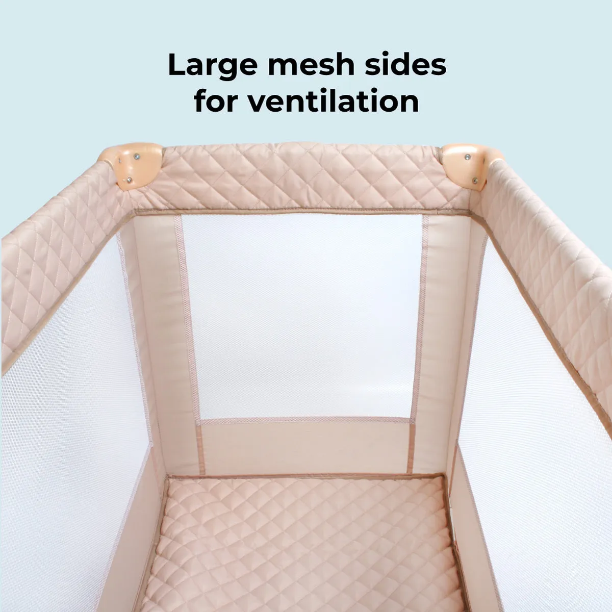 My Babiie Blush Quilted Travel Cot