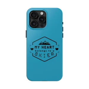 My Heart Belongs to a Skier - Tough Phone Case, Case-Mate
