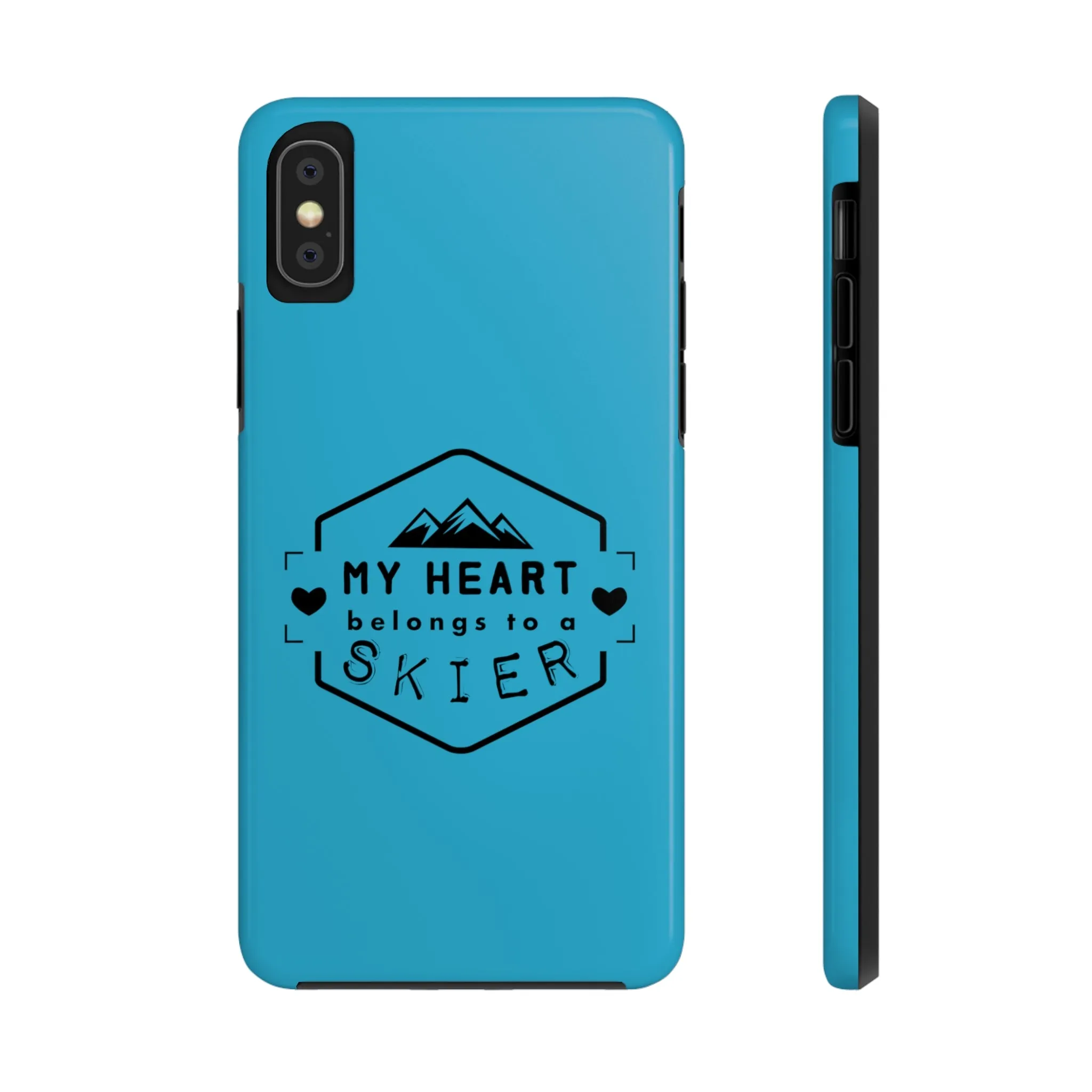 My Heart Belongs to a Skier - Tough Phone Case, Case-Mate