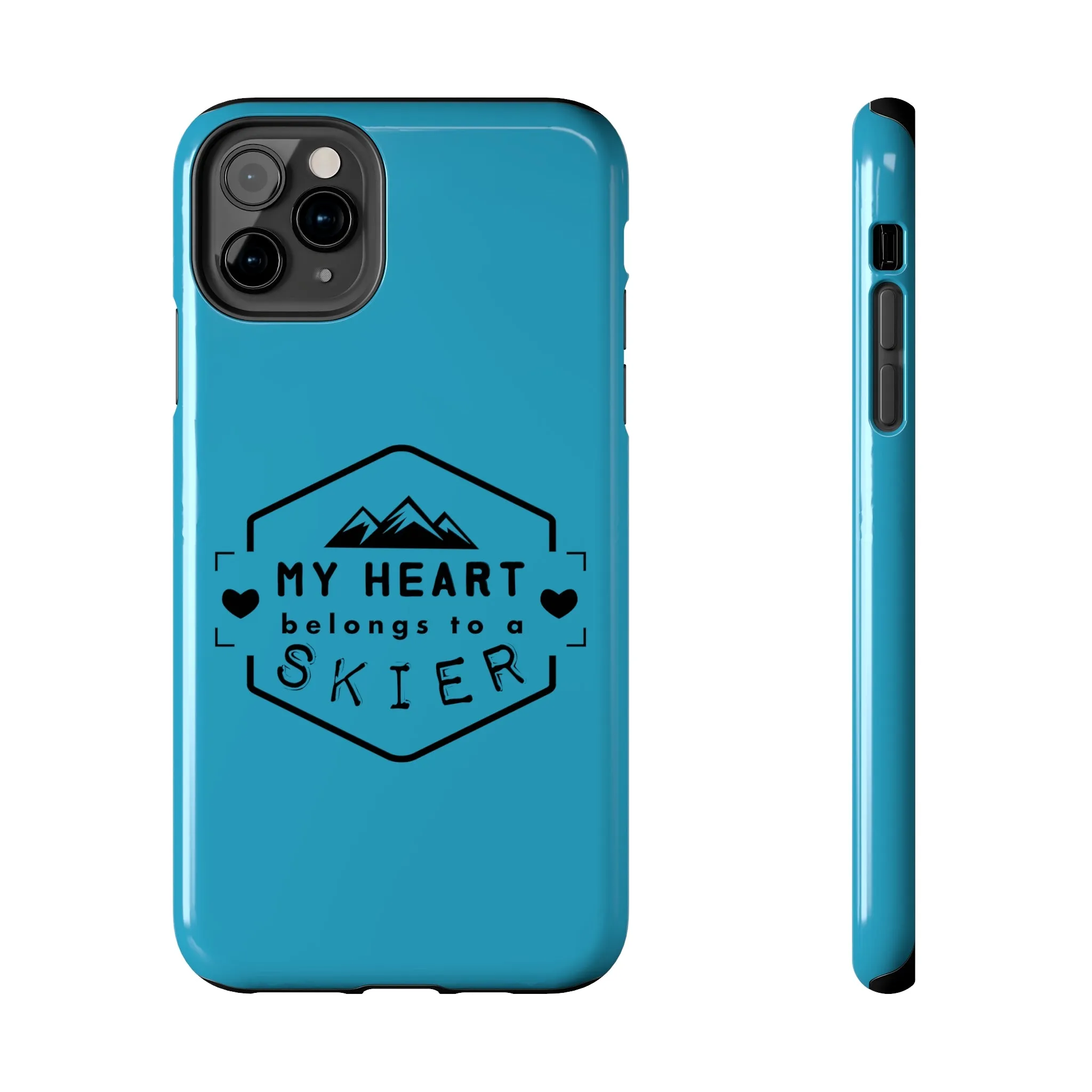 My Heart Belongs to a Skier - Tough Phone Case, Case-Mate