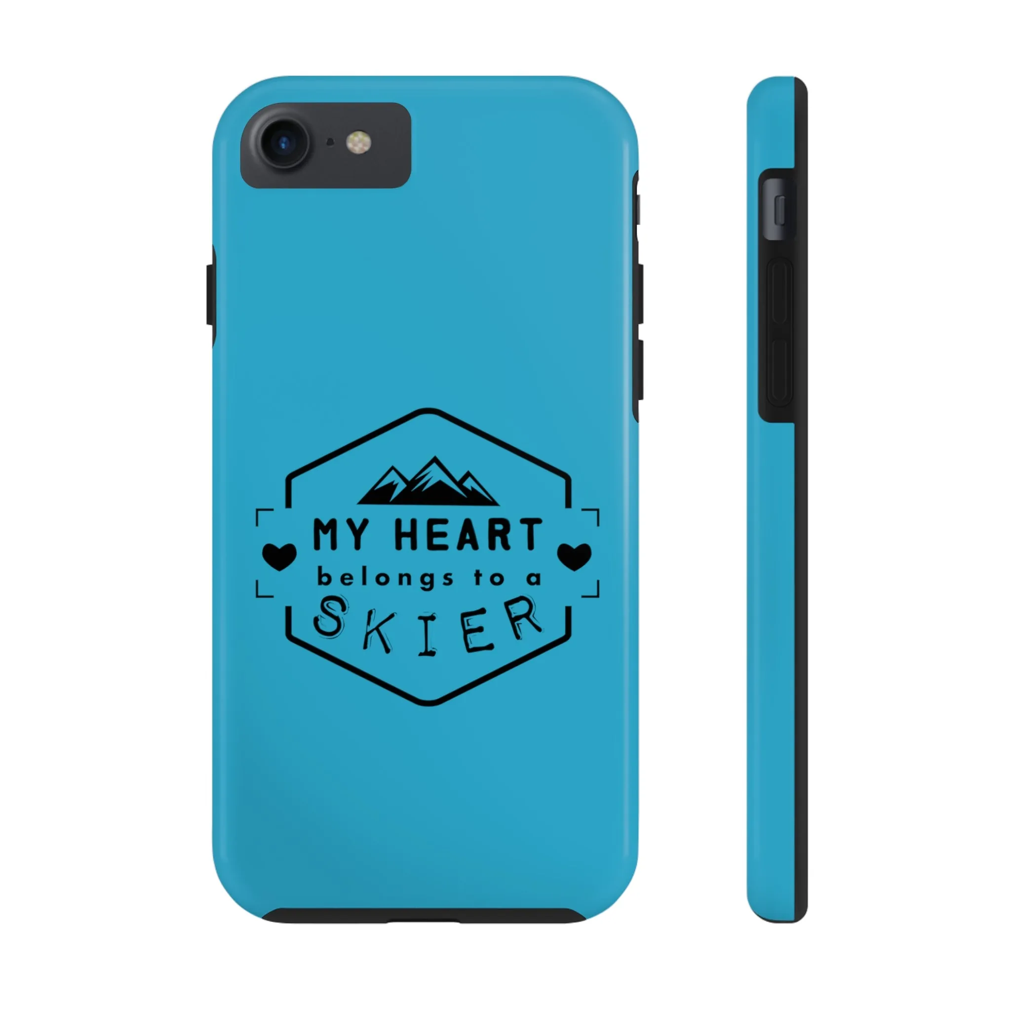 My Heart Belongs to a Skier - Tough Phone Case, Case-Mate