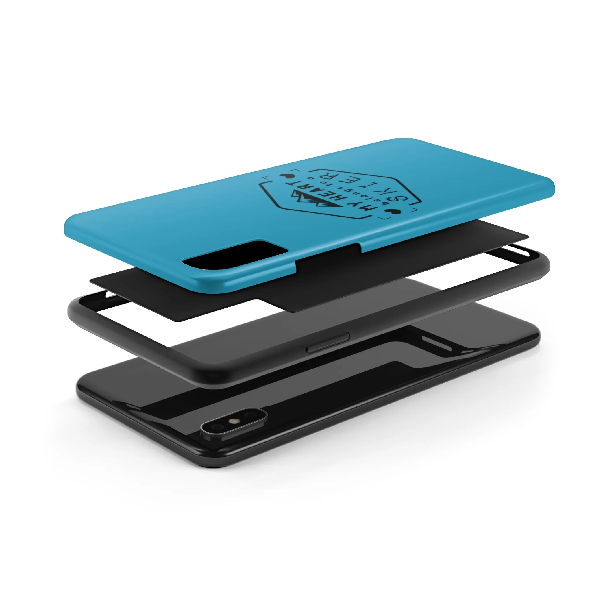 My Heart Belongs to a Skier - Tough Phone Case, Case-Mate