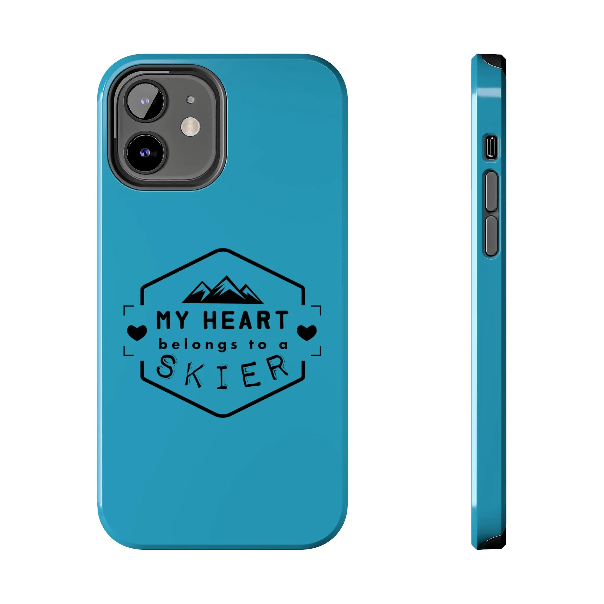 My Heart Belongs to a Skier - Tough Phone Case, Case-Mate
