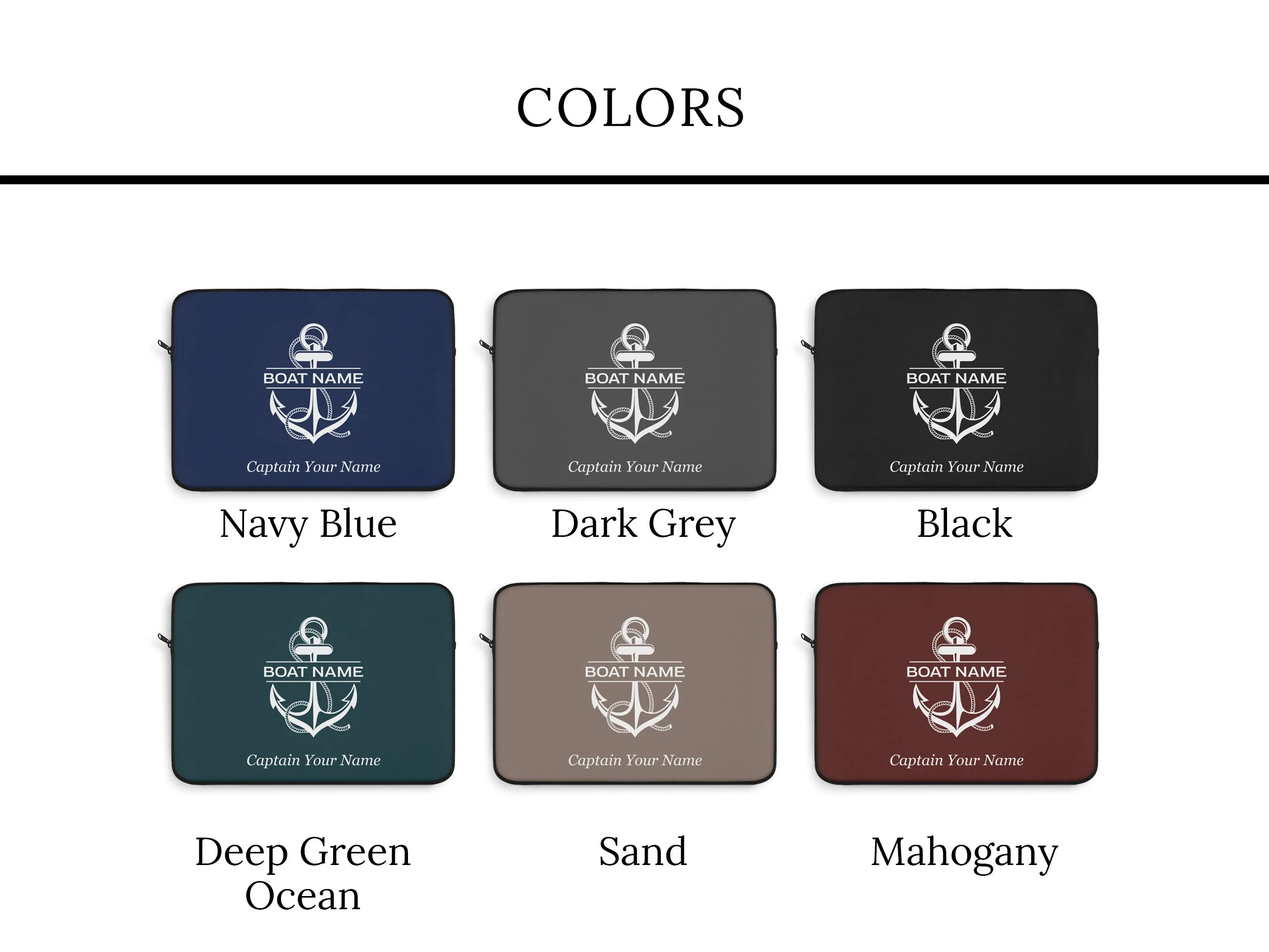 Nautical Laptop Cover | Upwind Design