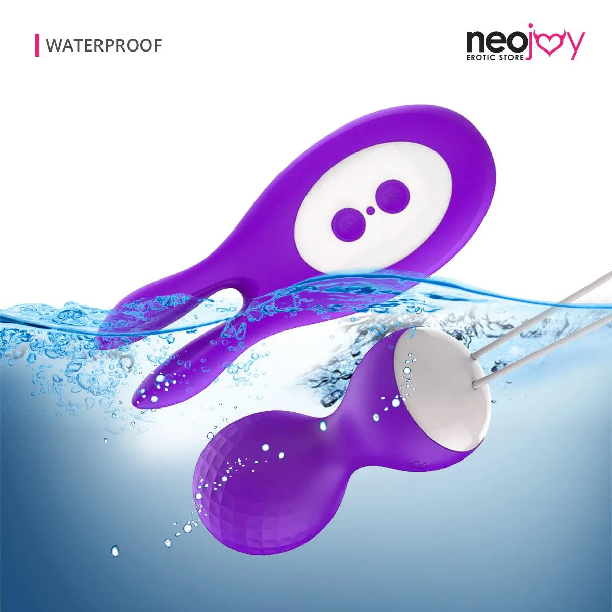 Neojoy Dual Vibe Purple Clitoral and Nipple VibratorsMini-Vibrators for Women