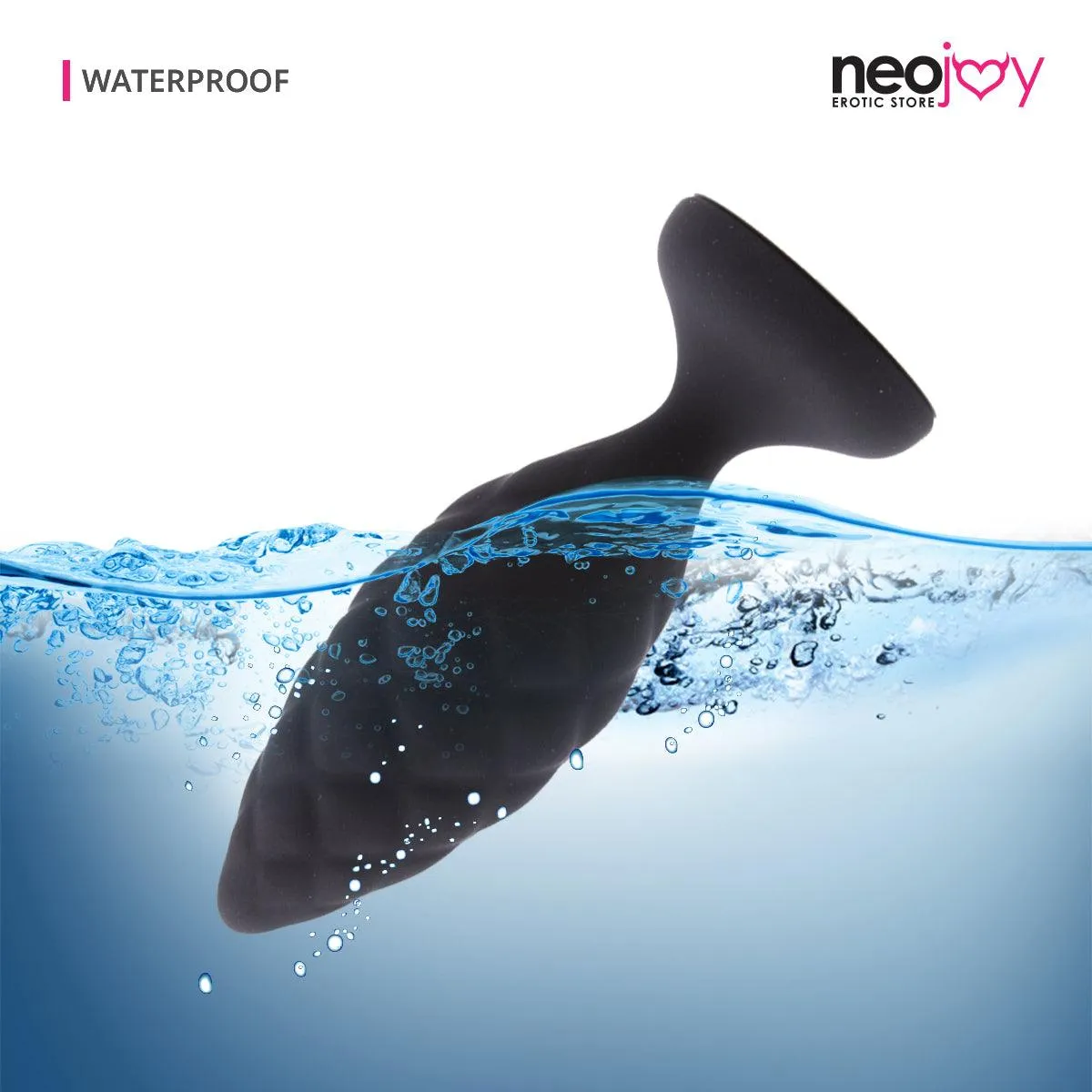 Neojoy - Pinecone Silicone Anal Butt Plug 10cm - Black