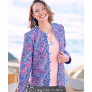 NEW Appleseed’s Reversible Floral Paisley Quilted Patchwork Jacket Petite M