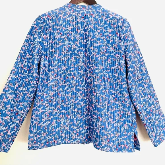 NEW Appleseed’s Reversible Floral Paisley Quilted Patchwork Jacket Petite M