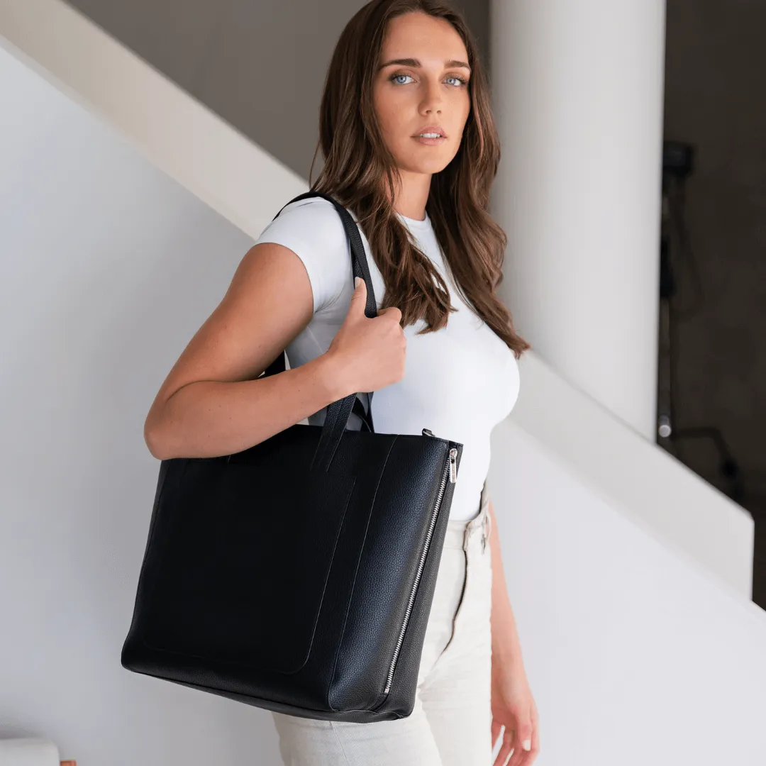 NEW Ida Tote   Work Bag Organiser (Vegan) Black