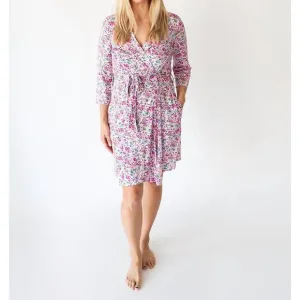 NEW POSH PEANUT pixie mommy robe in pink