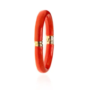 NEW Snakeskin Tangerine Bangle Bracelet