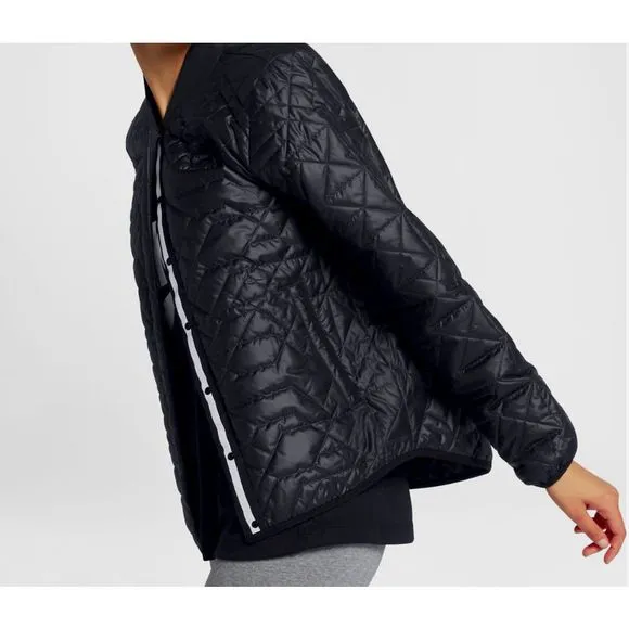 NEW Women's Small NIKE Sportswear Quilted Primaloft Jacket Coat Black 854747-010