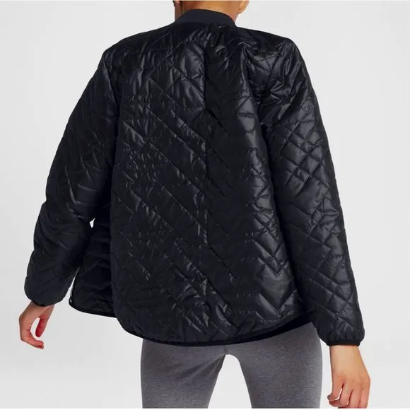 NEW Women's Small NIKE Sportswear Quilted Primaloft Jacket Coat Black 854747-010