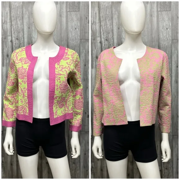⭐️Nomadic Traders Reversible Floral Print Quilted Jacket NWT [542]