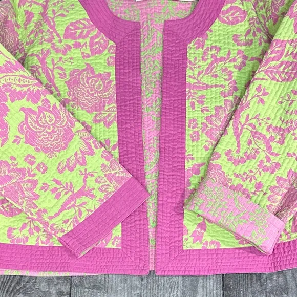 ⭐️Nomadic Traders Reversible Floral Print Quilted Jacket NWT [542]