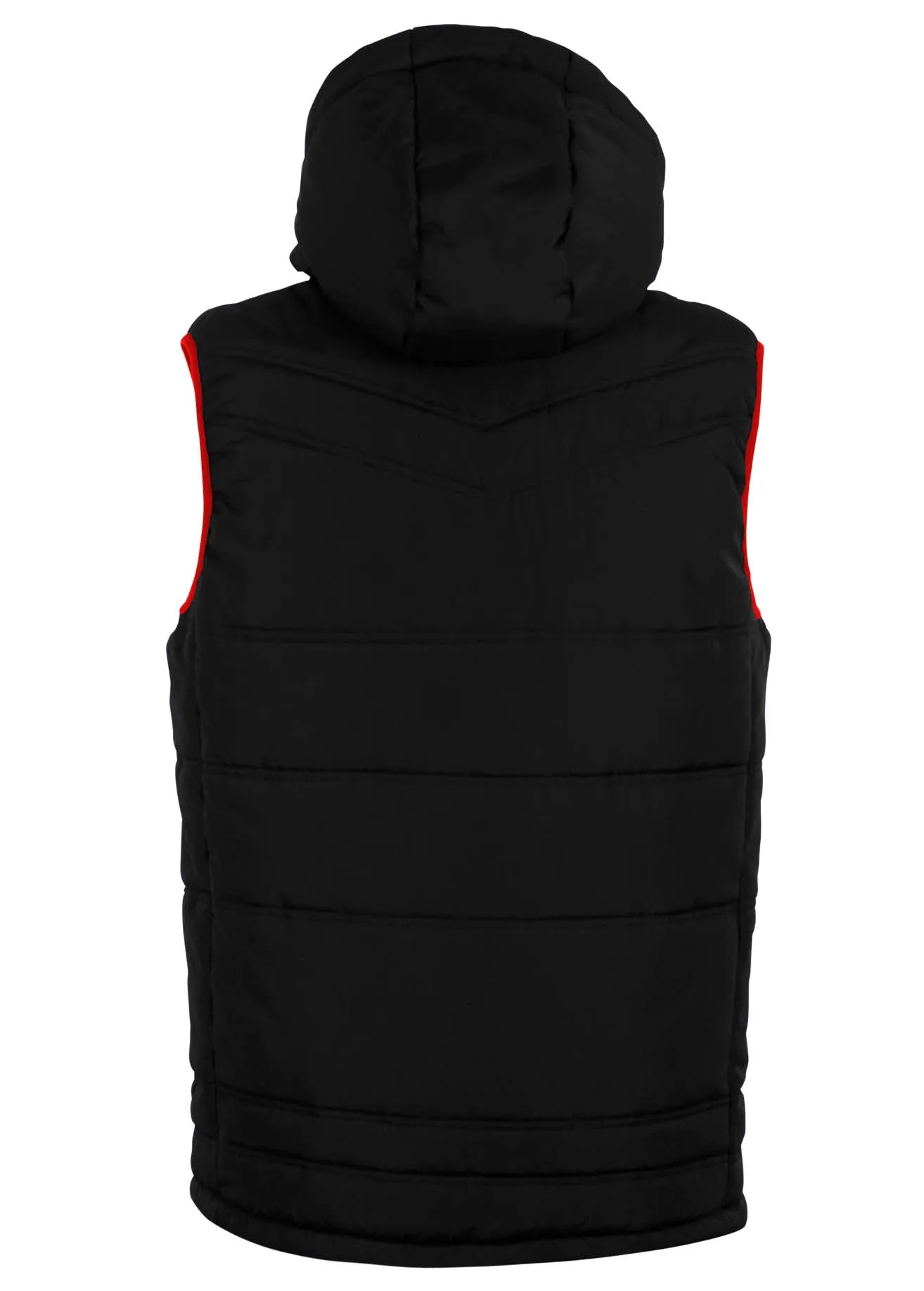 Nova Sleeveless Gilet Black/Red Adult