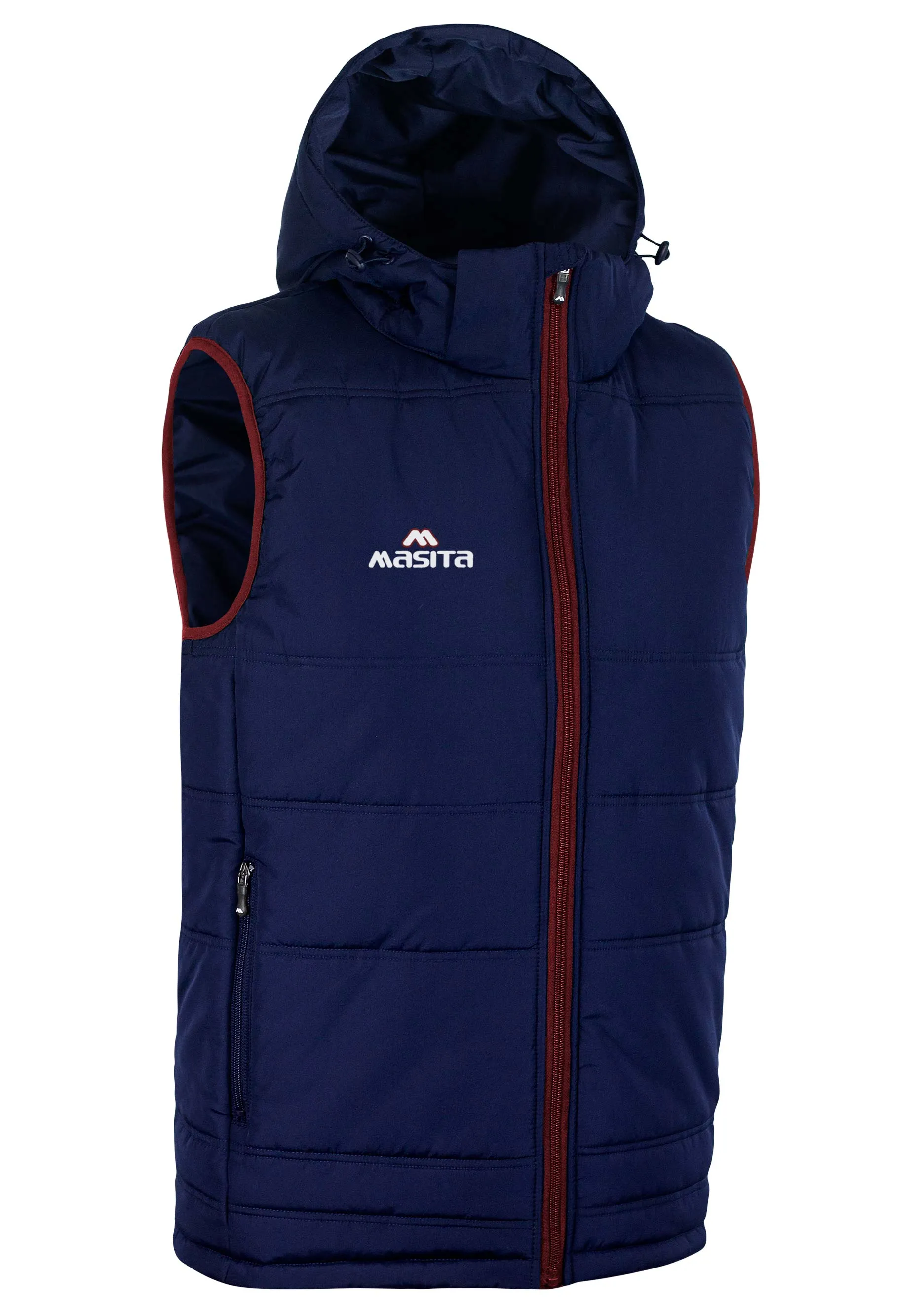 Nova Sleeveless Gilet Navy/Maroon Kids