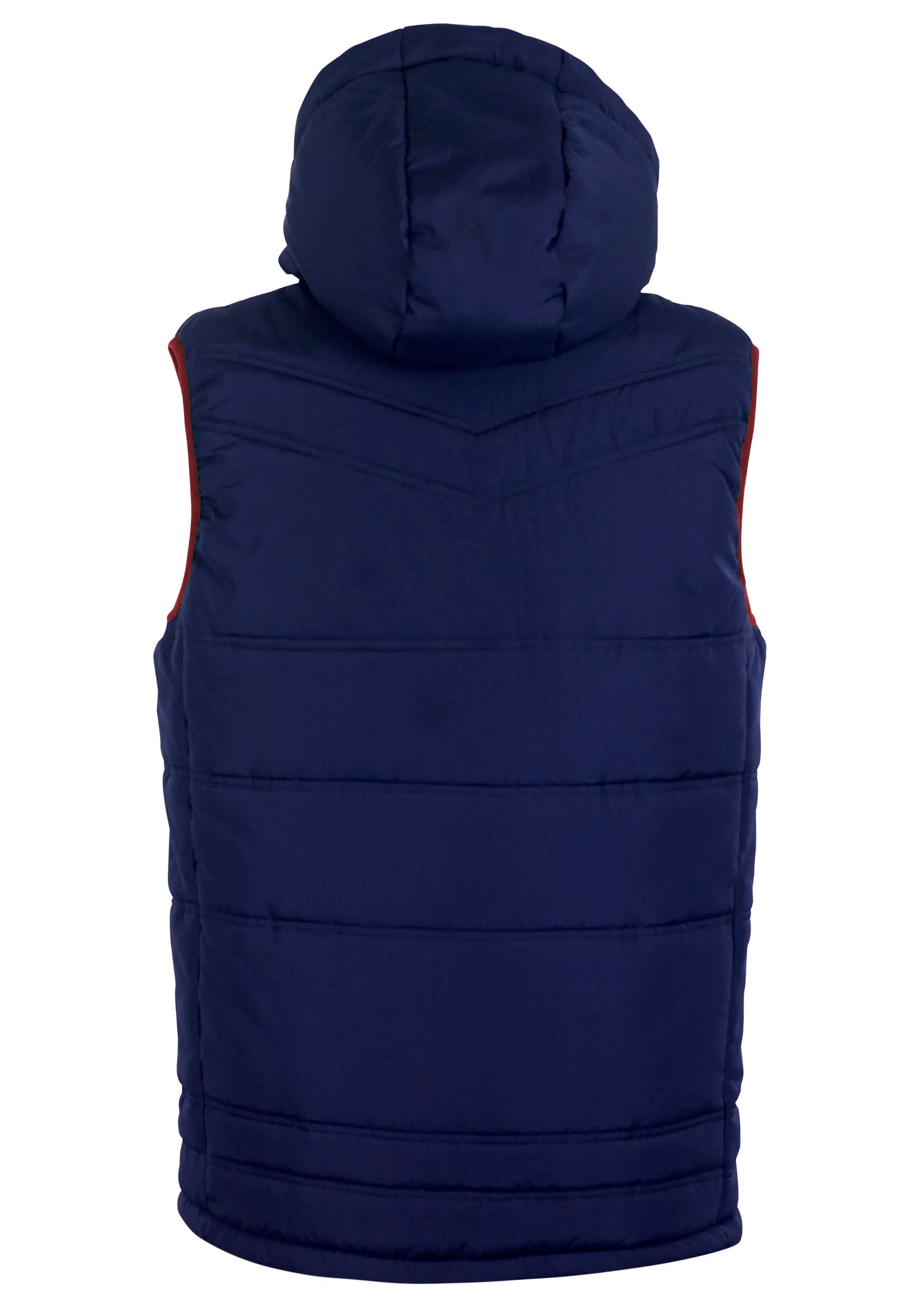 Nova Sleeveless Gilet Navy/Maroon Kids