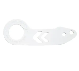 NRG TOW-110WT White Powder Coat Universal Fitment Rear Tow Hook