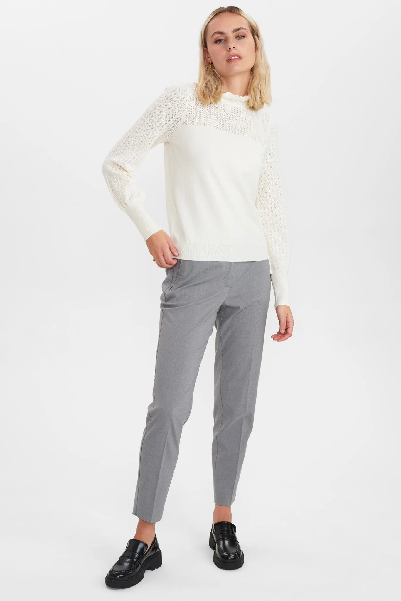 NUCAMELA HIGH NECK - Cloud Dancer