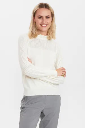 NUCAMELA HIGH NECK - Cloud Dancer