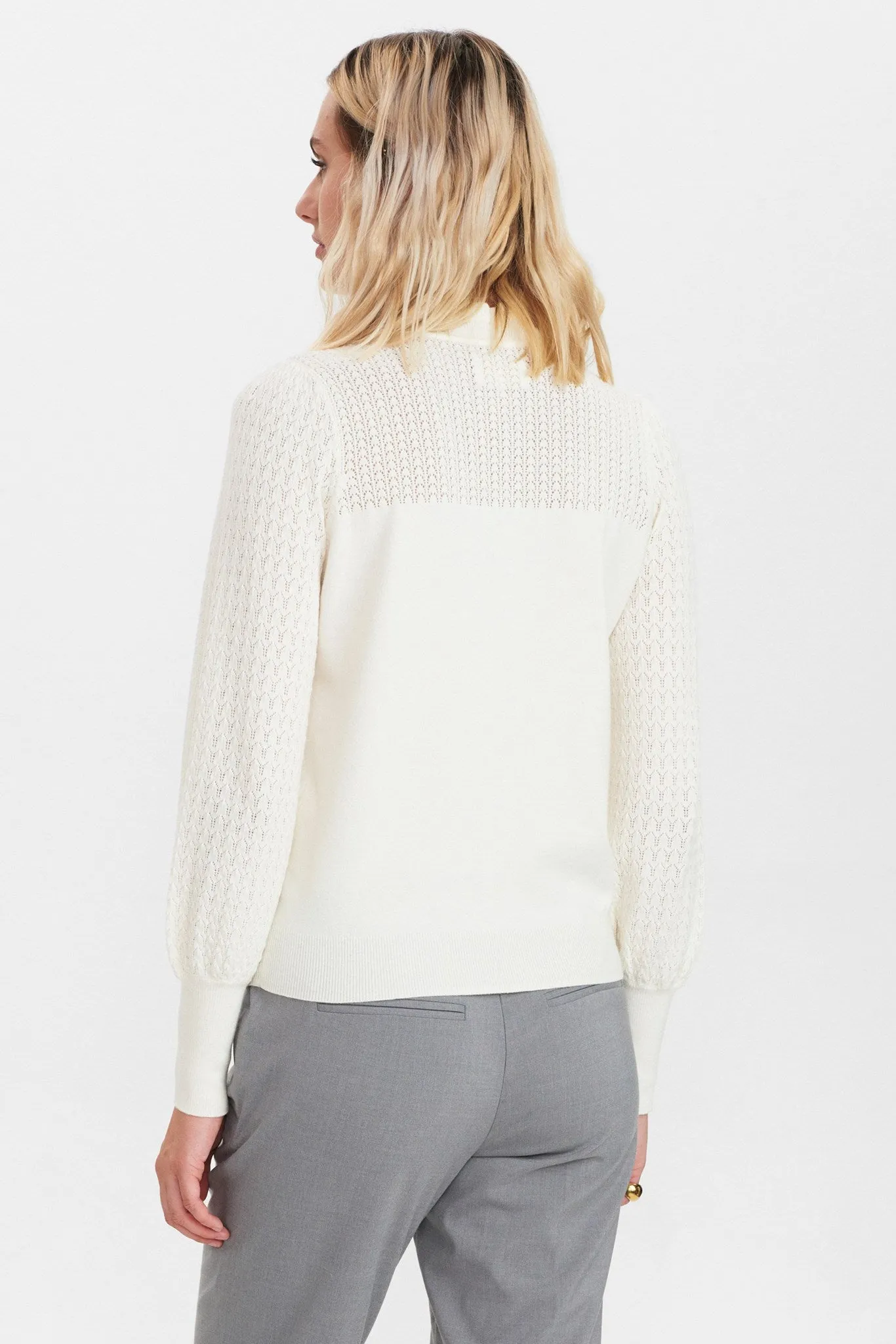 NUCAMELA HIGH NECK - Cloud Dancer