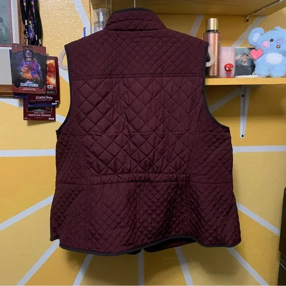 NWT Talbots Quilted Fleece Interior Vest Size 2X Petite