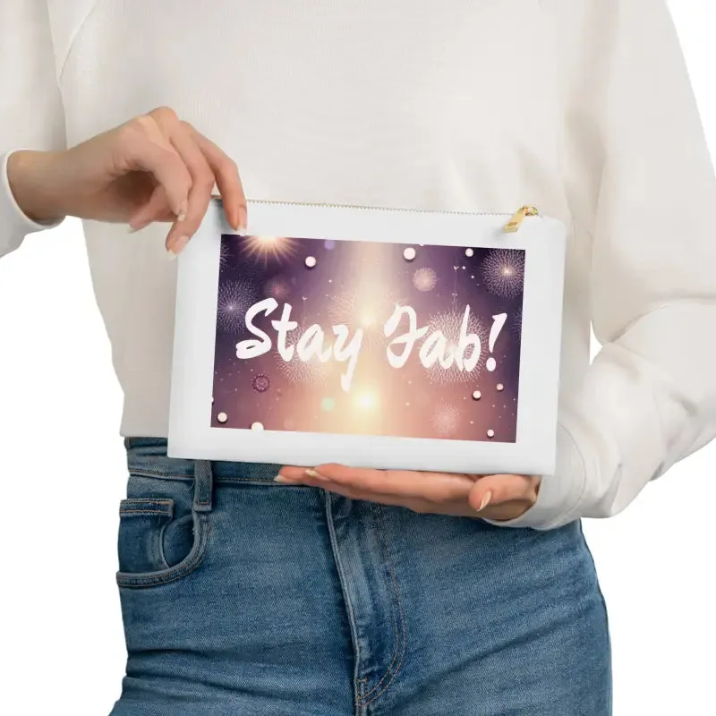 On the Go Glam Cotton Canvas Cosmetic Bag