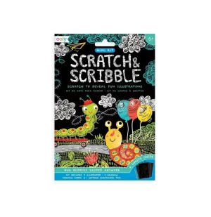 Ooly Mini Scratch & Scribble Art Kit - Bug Buddies