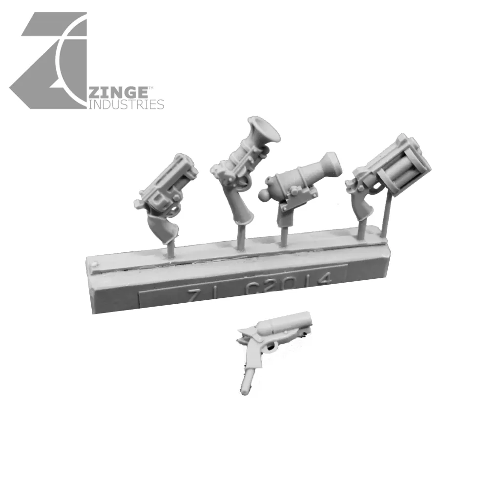 Orc & Large Mutant Antique Pistol Sprue X 5