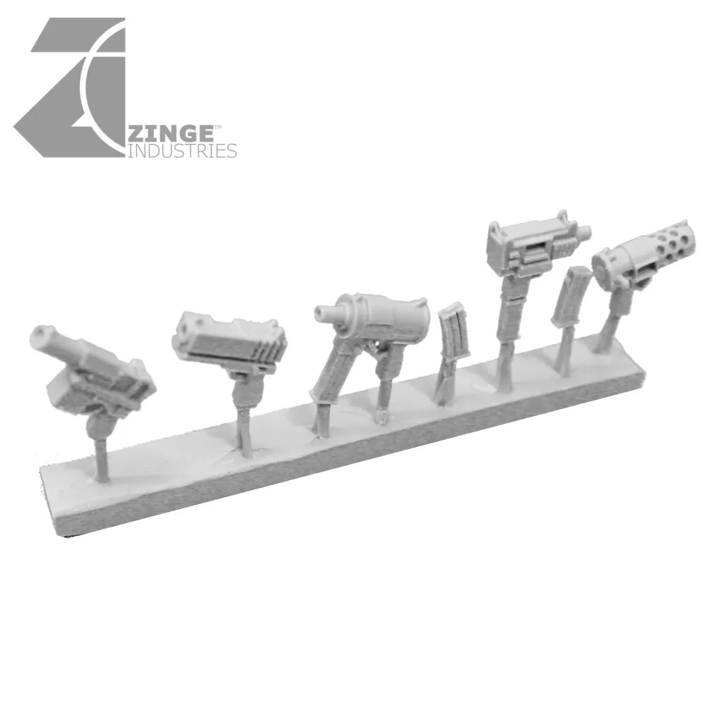 Orc & Large Mutant Modern Pistol Sprue X 5