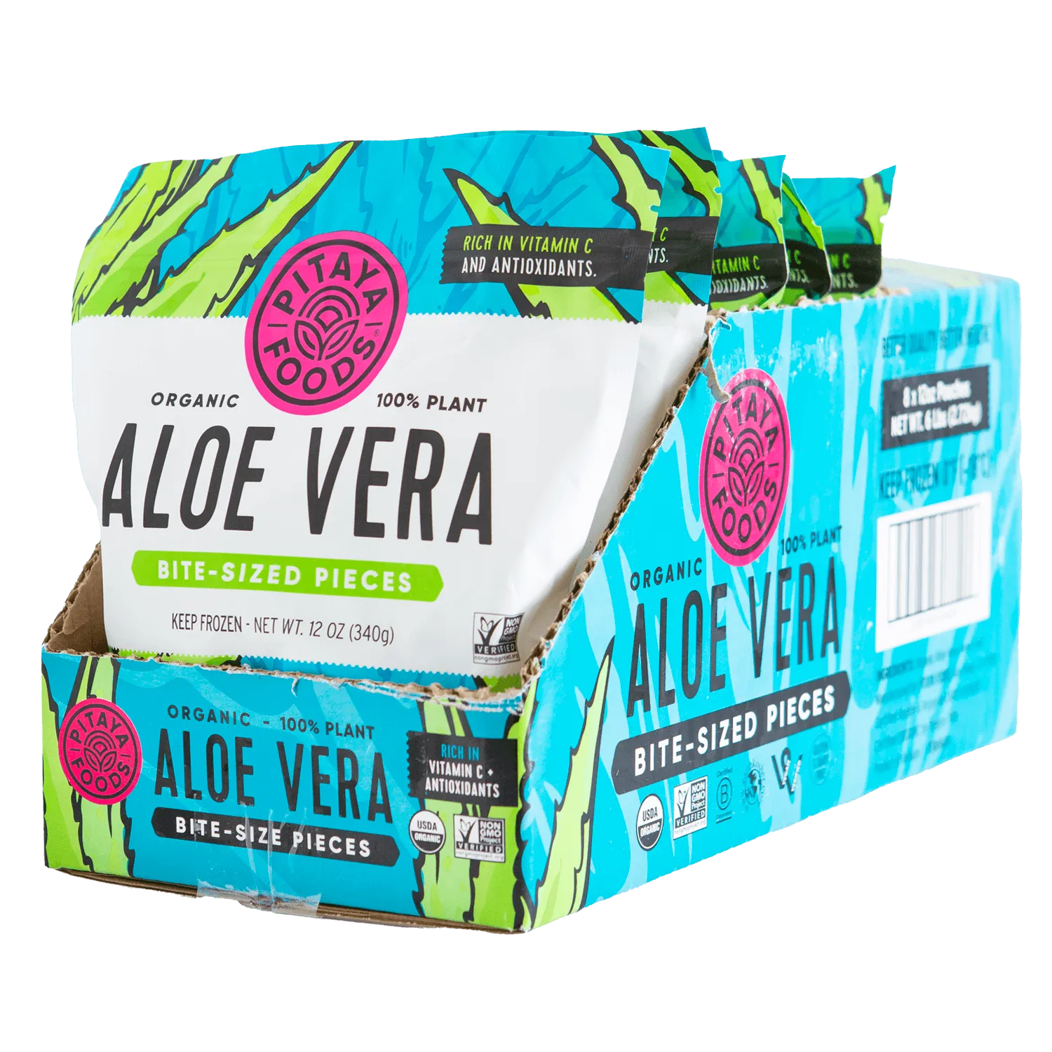 Organic Aloe Vera Bite-Sized Pieces Case
