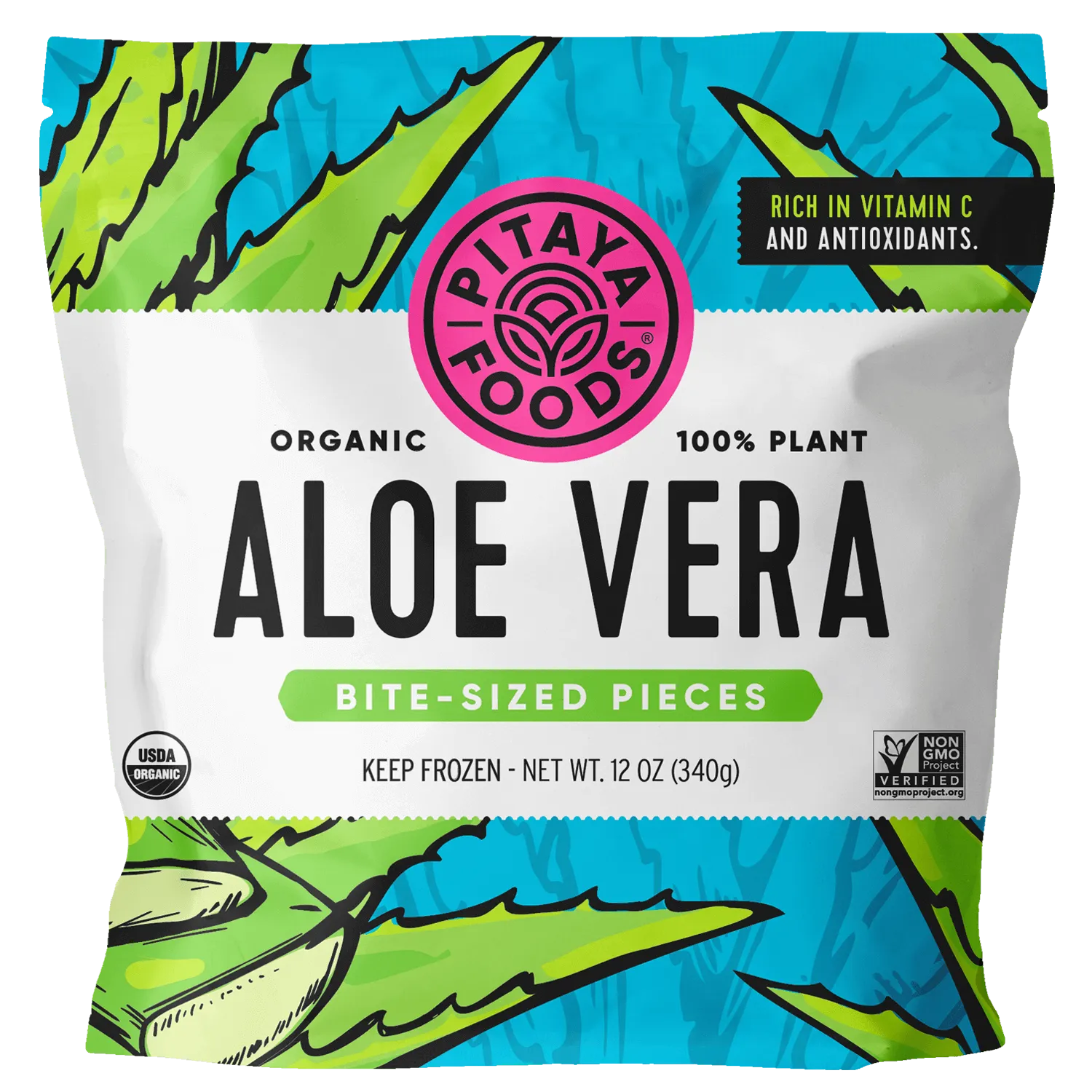 Organic Aloe Vera Bite-Sized Pieces Case
