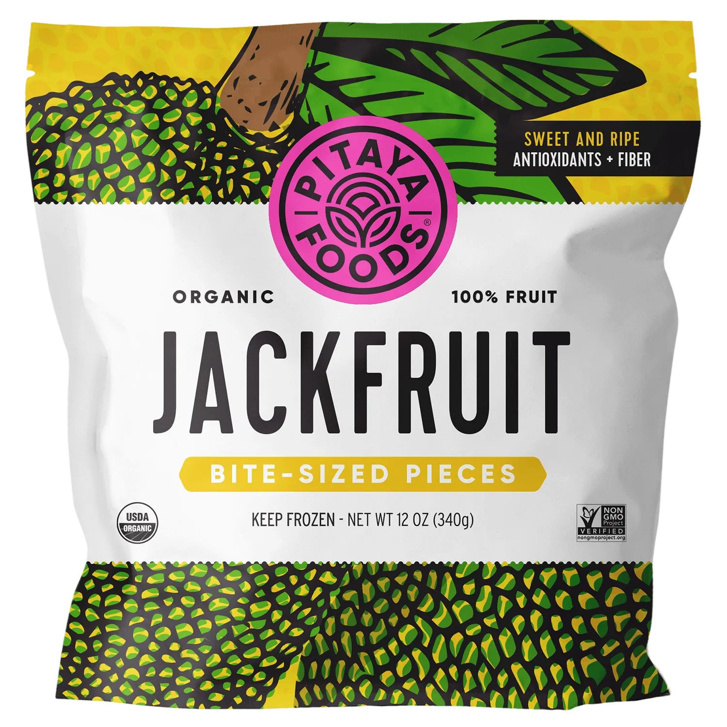 Organic Ripe Jackfruit Bite-Sized Pieces 8 X 12oz Bags - Retail