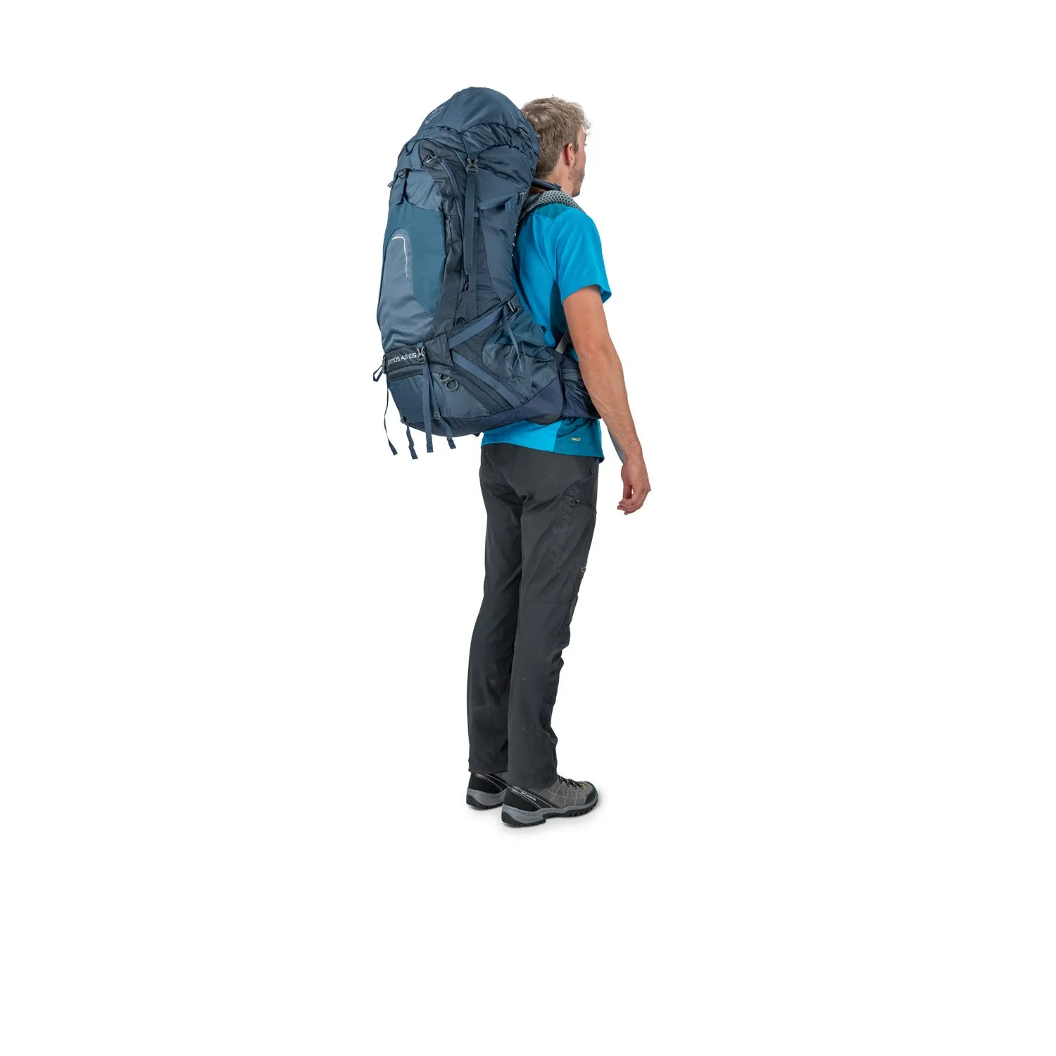 Osprey Atmos AG 65 Backpack with Raincover - Medium - Men's Backpacking