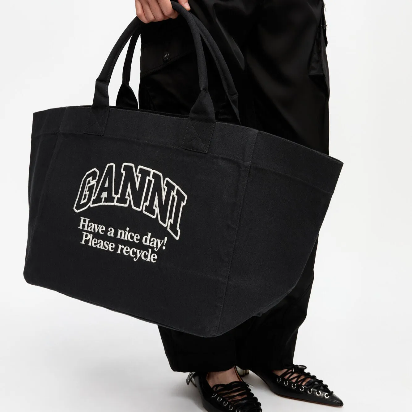 OVERSIZED CANVAS TOTE BAG | PHANTOM