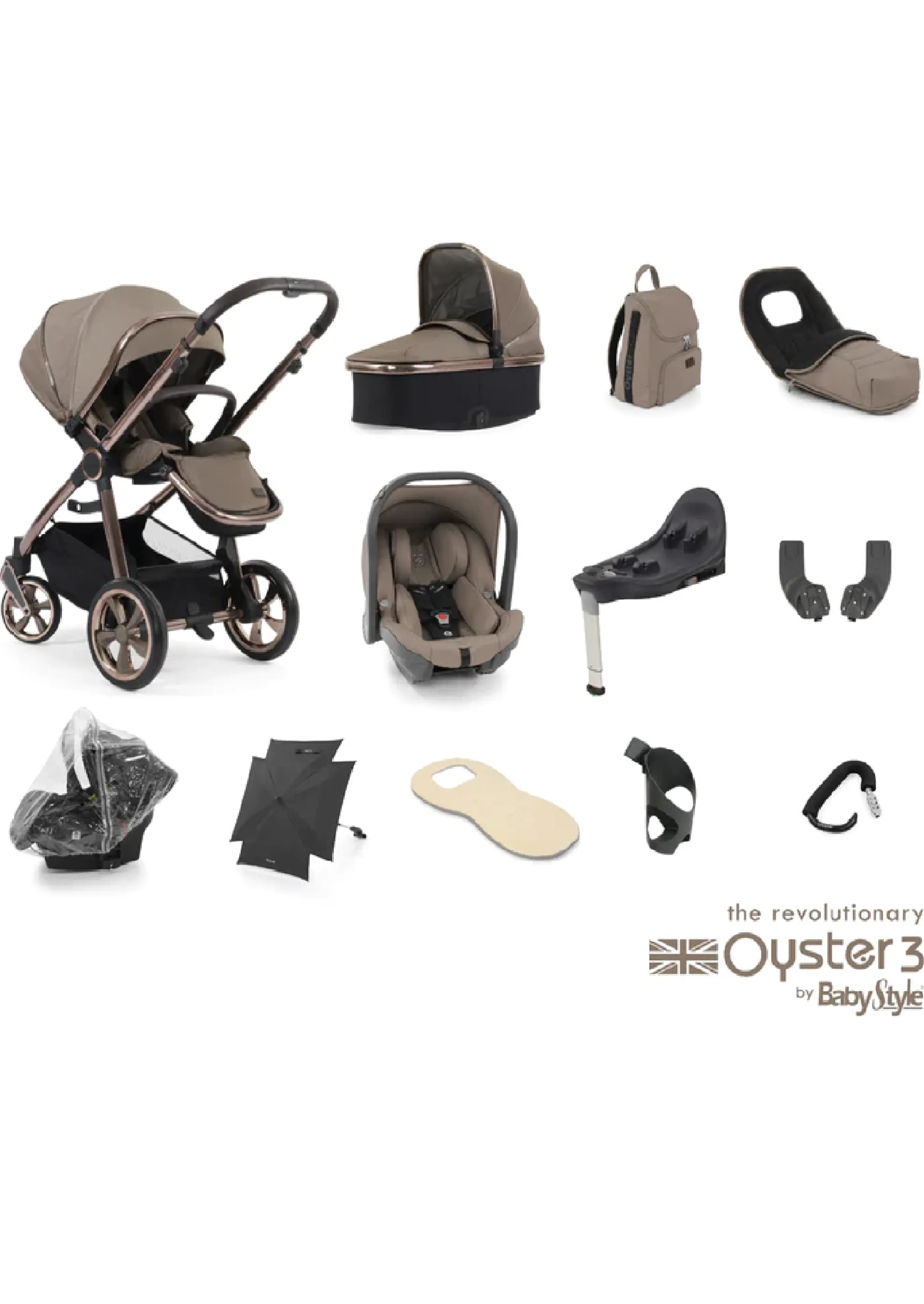 Oyster 3 Mink travel system
