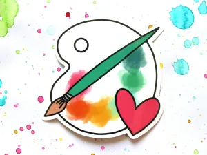 Paint palette Sticker