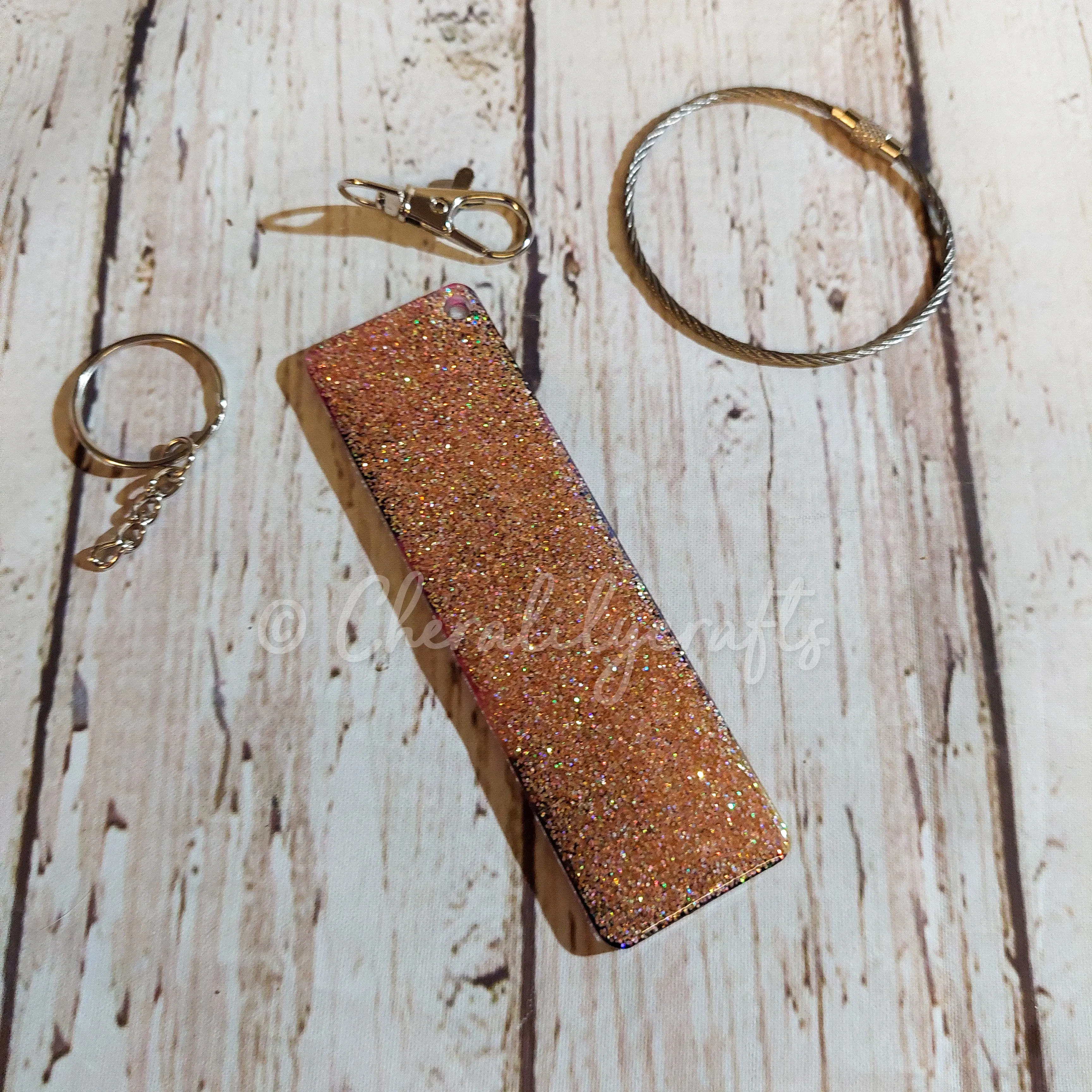 Palm Tree Keychain/ Luggage Tag