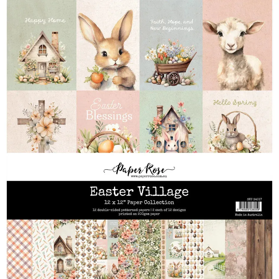 Paper Rose Studio - Easter Village - 12x12 Paper Pack