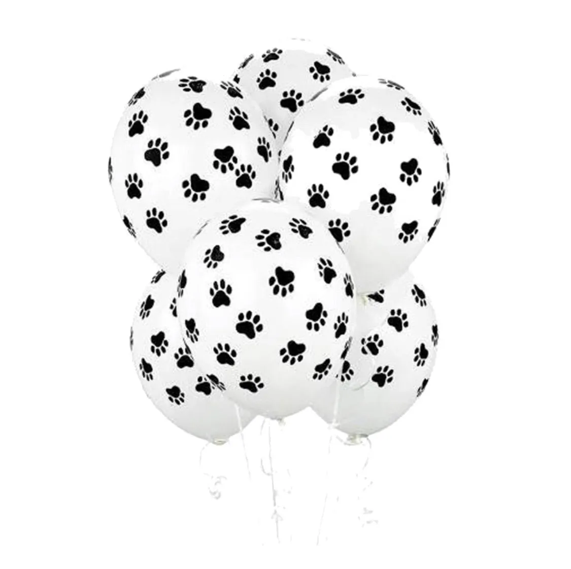 Paw print latex balloons