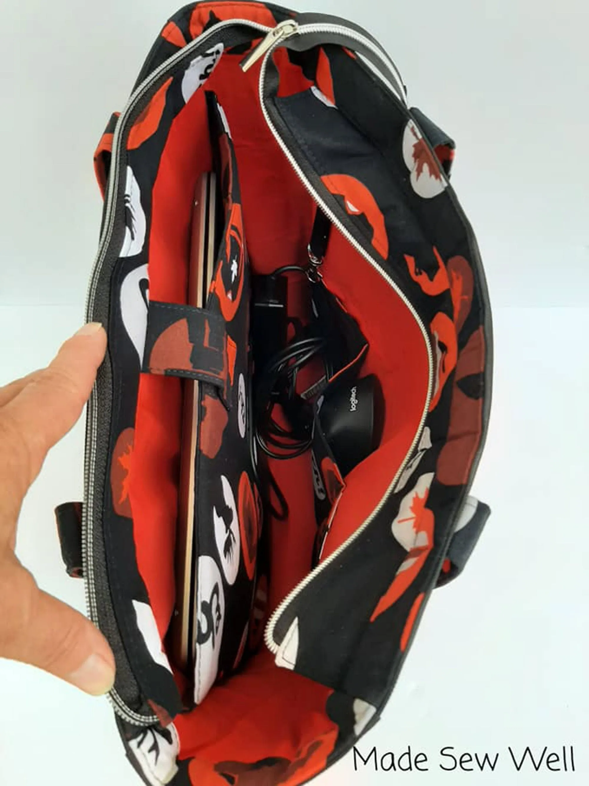 PDF Pattern and Video Tutorial - Compass Business Bag by KMGhandmade